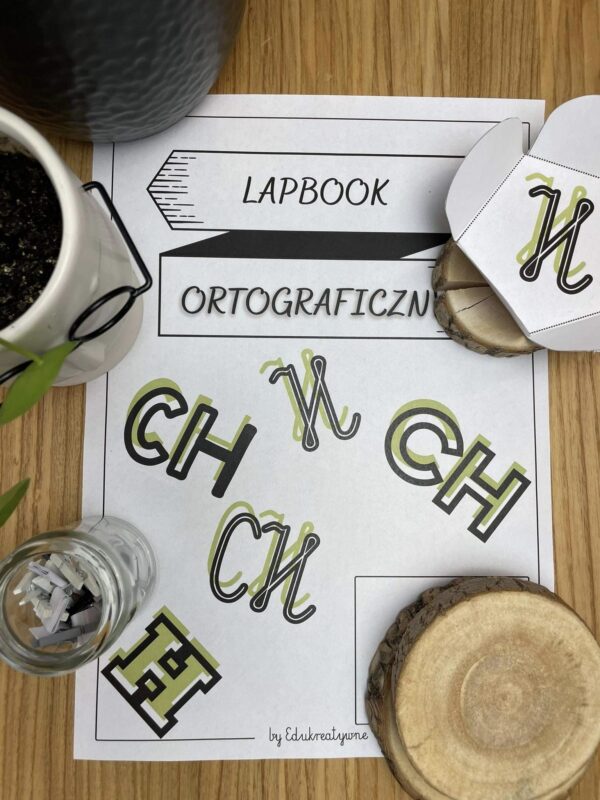 Lapbook ortograficzny H/CH